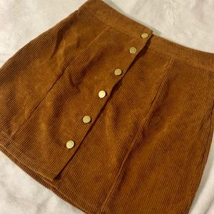 Corduroy brown skirt